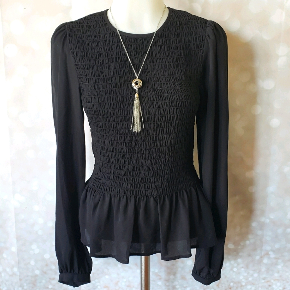 *LAST ONE* Leyden Smocked Textured Top